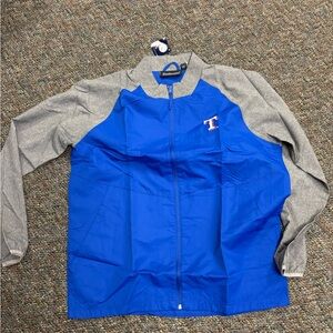 Texas Rangers Dunbrooke Blue & Gray Windbreaker Jacket
